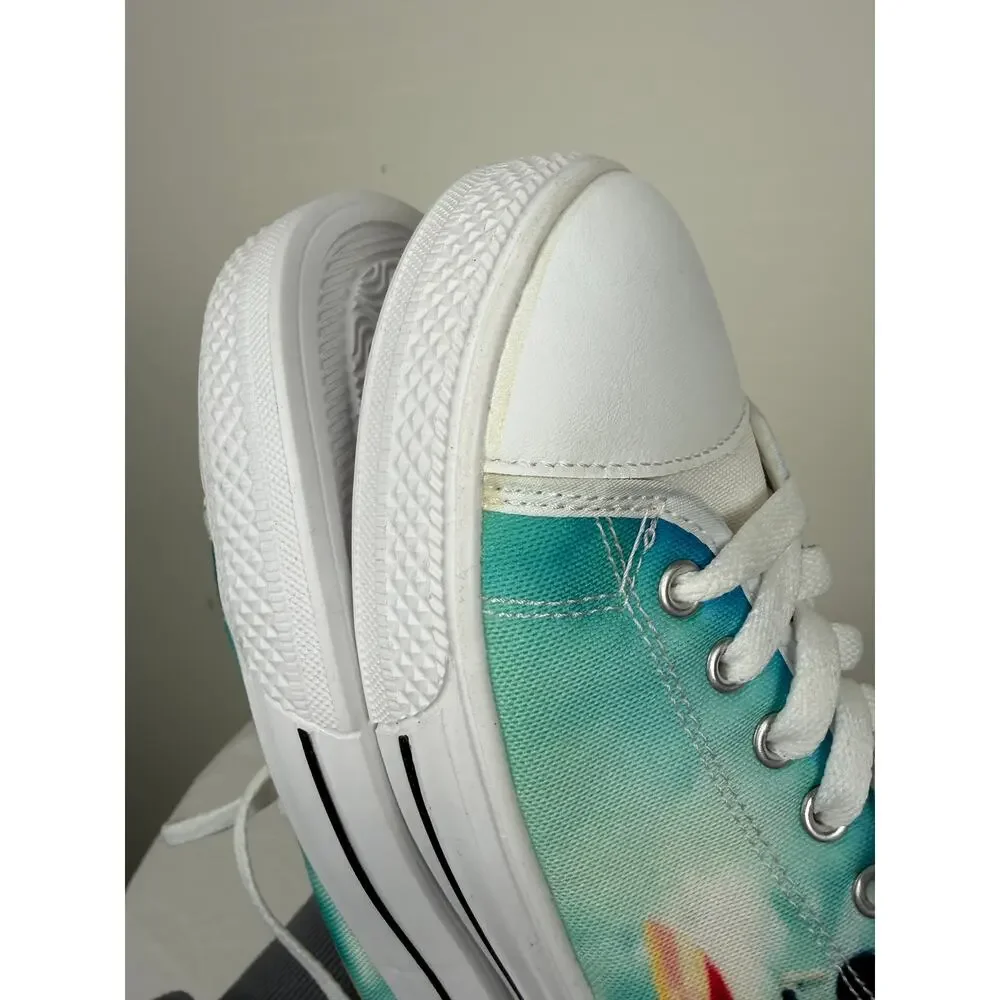 Mickey Blue White Lace Up Sneaker 38 / 7.5 NEW Lightweight Comfy Casual